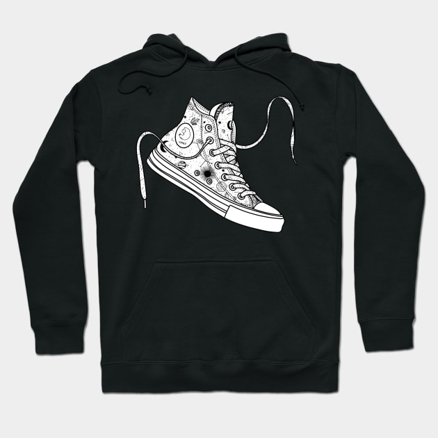 Virgo High tops - Black &amp; white Hoodie by MickeyEdwards